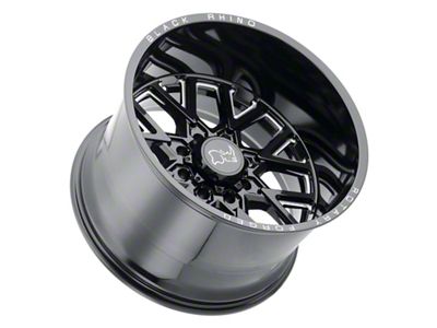 Black Rhino Grimlock Gloss Black Milled 8-Lug Wheel; 20x9.5; 12mm Offset (11-14 Silverado 2500 HD)