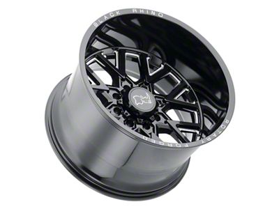 Black Rhino Grimlock Gloss Black Milled 8-Lug Wheel; 20x9.5; 12mm Offset (11-14 Sierra 2500 HD)