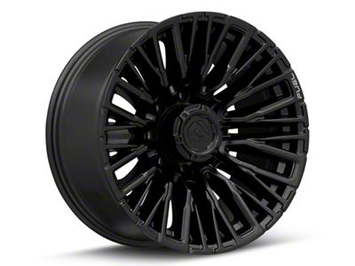 Fuel Wheels Rebar Blackout 8-Lug Wheel; 20x10; -18mm Offset (20-24 Silverado 2500 HD)