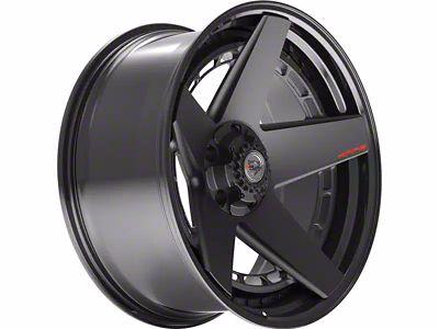 4Play 4PF5 Matte Black Center with Gloss Black Barrel 5-Lug Wheel; 20x9; 0mm Offset (09-18 RAM 1500)