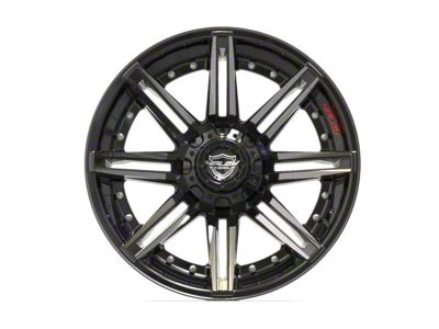 4Play 4P08 Brushed Black 5-Lug Wheel; 20x10; -24mm Offset (02-08 RAM 1500, Excluding Mega Cab)