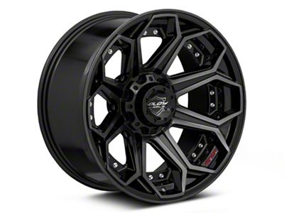 4Play 4P80R Brushed Black 5-Lug Wheel; 20x10; -24mm Offset (02-08 RAM 1500, Excluding Mega Cab)