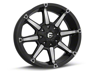 Fuel Wheels Coupler Matte Black Machined 5-Lug Wheel; 20x9; 20mm Offset (09-18 RAM 1500)