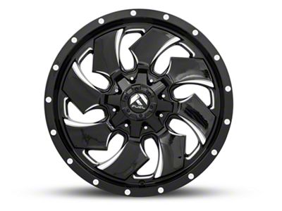 Fuel Wheels Cleaver Black Milled 5-Lug Wheel; 20x9; 1mm Offset (05-11 Dakota)