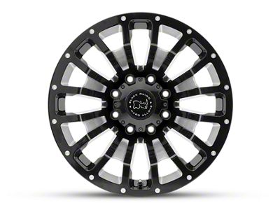 Black Rhino Pinatubo Gloss Black Milled 5-Lug Wheel; 18x9.5; 0mm Offset (09-18 RAM 1500)