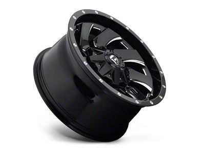 Fuel Wheels Cleaver Black Milled 5-Lug Wheel; 20x12; -44mm Offset (02-08 RAM 1500, Excluding Mega Cab)