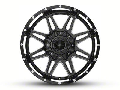 Pro Comp Wheels Blockade Gloss Black Milled 8-Lug Wheel; 20x9.5; -6mm Offset (06-08 RAM 1500 Mega Cab)
