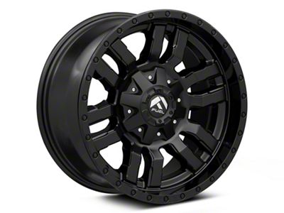 Fuel Wheels Sledge Gloss and Matte Black 5-Lug Wheel; 18x9; 1mm Offset (02-08 RAM 1500, Excluding Mega Cab)