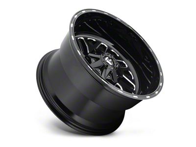 Fuel Wheels Triton Gloss Black Milled 5-Lug Wheel; 20x12; -43mm Offset (09-18 RAM 1500)