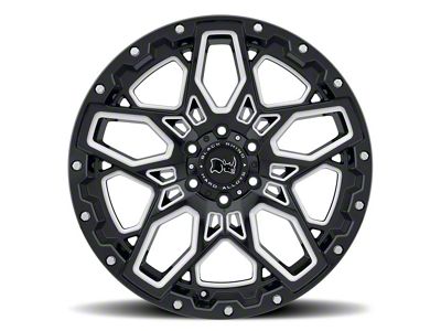 Black Rhino Shrapnel Gloss Black Milled 5-Lug Wheel; 20x9.5; 0mm Offset (09-18 RAM 1500)