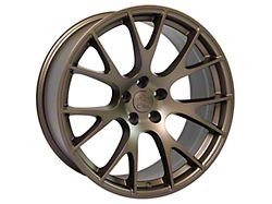 Hellcat Style Bronze 5-Lug Wheel; 22x10; 25mm Offset (02-08 RAM 1500, Excluding Mega Cab)