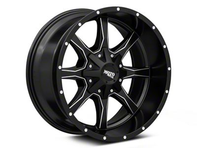 Moto Metal MO970 Satin Black Milled 8-Lug Wheel; 20x10; -24mm Offset (06-08 RAM 1500 Mega Cab)