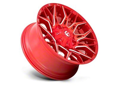 Fuel Wheels Twitch Candy Red Milled 5-Lug Wheel; 20x10; -18mm Offset (09-18 RAM 1500)