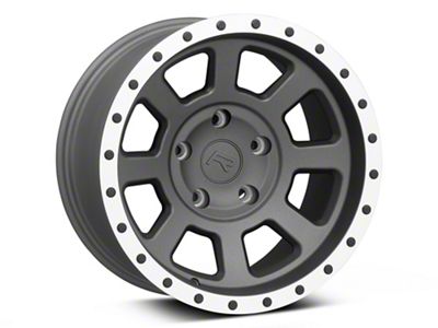 Rovos Wheels Kalahari Charcoal with Machined Lip 5-Lug Wheel; 17x9; -6mm Offset (09-18 RAM 1500)