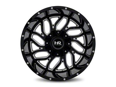 Hardrock Offroad Destroyer Gloss Black Machined 5-Lug Wheel; 20x10; -19mm Offset (02-08 RAM 1500, Excluding Mega Cab)