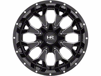 Hardrock Offroad Devastator Gloss Black Milled 5-Lug Wheel; 20x10; -19mm Offset (09-18 RAM 1500)