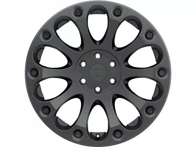 Level 8 Wheels Impact Matte Black 5-Lug Wheel; 18x9; 0mm Offset (09-18 RAM 1500)