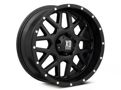 XD Grenade Satin Black 5-Lug Wheel; 20x9; 0mm Offset (02-08 RAM 1500, Excluding Mega Cab)