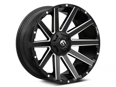 Fuel Wheels Contra Matte Black Milled 6-Lug Wheel; 22x10; -19mm Offset (19-24 RAM 1500)