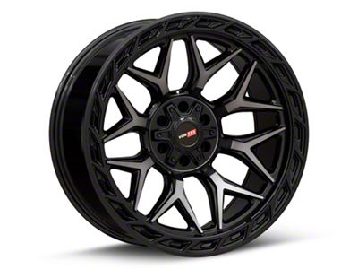 Vortek Off-Road VRP-504 Black Diamond Cut with Dark Tint 6-Lug Wheel; 20x9; 18mm Offset (19-24 RAM 1500)