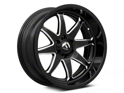 Fuel Wheels Hammer Gloss Black Milled 6-Lug Wheel; 22x10; -18mm Offset (19-24 RAM 1500)