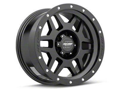 Pro Comp Wheels Phaser Satin Black 6-Lug Wheel; 20x9; 6mm Offset (19-24 RAM 1500)