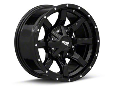 Moto Metal MO970 Gloss Black with Milled Lip 5-Lug Wheel; 20x10; -24mm Offset (02-08 RAM 1500, Excluding Mega Cab)