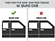 4-Inch Oval Curved Side Step Bars; Black (19-24 RAM 1500 Quad Cab)