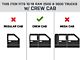 Go Rhino 3-Inch 4000 Series Cab Length Side Step Bars; Black (10-24 RAM 2500 Crew Cab)