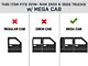 N-Fab Wheel 2 Wheel Bed Access Nerf Side Step Bars; Gloss Black (19-24 RAM 3500 Mega Cab)
