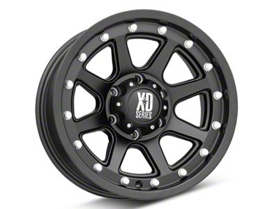 XD Addict Matte Black 6-Lug Wheel; 17x9; -12mm Offset (07-14 Yukon)