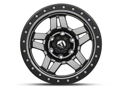 Fuel Wheels Anza Anthracite with Black Ring 6-Lug Wheel; 17x8.5; 6mm Offset (07-14 Yukon)