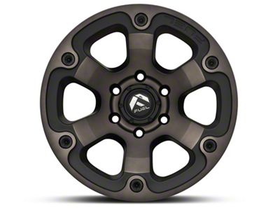 Fuel Wheels Beast Matte Black Machined with Dark Tint 6-Lug Wheel; 17x9; 1mm Offset (07-14 Yukon)