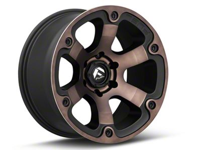 Fuel Wheels Beast Matte Black Machined with Dark Tint 6-Lug Wheel; 18x9; 1mm Offset (15-20 Yukon)