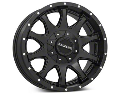 Raceline Shift Black 6-Lug Wheel; 20x9; 0mm Offset (14-18 Silverado 1500)