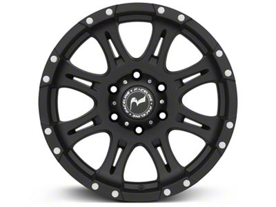 Raceline Raptor Black 6-Lug Wheel; 18x9; -6mm Offset (21-24 Yukon)