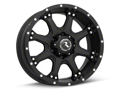 Raceline Assault Black 6-Lug Wheel; 18x9; 25mm Offset (19-24 Silverado 1500)