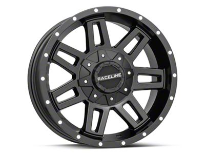 Raceline Injector Black 6-Lug Wheel; 17x8.5; 18mm Offset (21-24 Yukon)