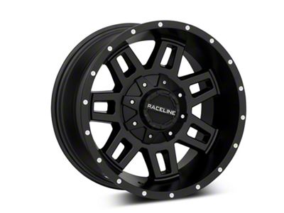 Raceline Injector Black 6-Lug Wheel; 17x9; 0mm Offset (23-24 Canyon)