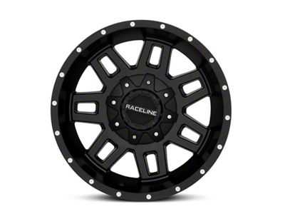 Raceline Injector Black 6-Lug Wheel; 17x9; 0mm Offset (21-24 Yukon)