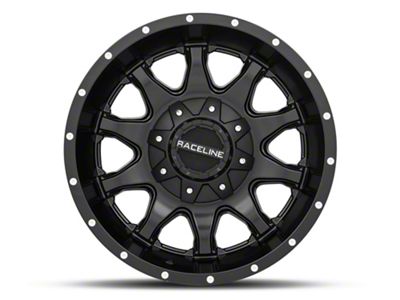 Raceline Shift Black 6-Lug Wheel; 17x9; -12mm Offset (21-24 Yukon)