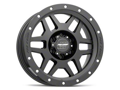 Pro Comp Wheels Phaser Satin Black 6-Lug Wheel; 17x9; -6mm Offset (21-24 Yukon)