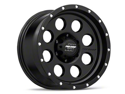 Pro Comp Wheels Proxy Satin Black 6-Lug Wheel; 17x9; -6mm Offset (15-20 Yukon)