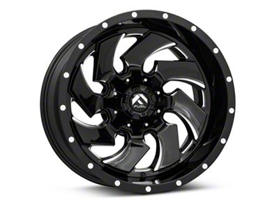 Fuel Wheels Cleaver Gloss Black Milled 6-Lug Wheel; 20x12; -44mm Offset (07-13 Silverado 1500)