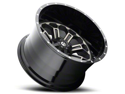 Fuel Wheels Crush Matte Black Machined 6-Lug Wheel; 22x14; -70mm Offset (99-06 Silverado 1500)