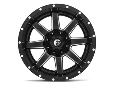 Fuel Wheels Maverick Matte Black Milled 6-Lug Wheel; 20x12; -44mm Offset (2024 Ranger)