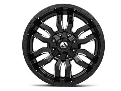 Fuel Wheels Sledge Gloss Black Milled 6-Lug Wheel; 20x10; -19mm Offset (2024 Ranger)