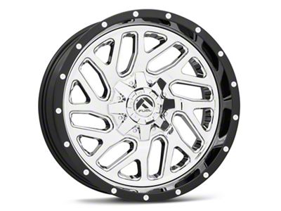 Fuel Wheels Triton Chrome with Gloss Black Lip 6-Lug Wheel; 22x10; -13mm Offset (19-24 Silverado 1500)
