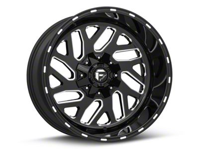 Fuel Wheels Triton Gloss Black Milled 6-Lug Wheel; 20x12; -44mm Offset (99-06 Silverado 1500)