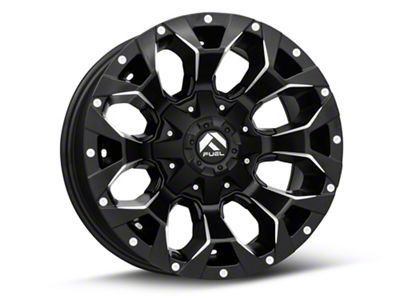 Fuel Wheels Assault Satin Black Milled 6-Lug Wheel; 17x9; -12mm Offset (07-13 Silverado 1500)